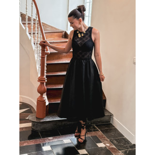 Robe longue Madalena - Noir