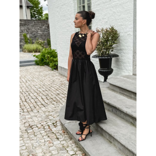 Robe longue Madalena - Noir