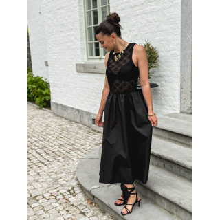 Robe longue Madalena - Noir