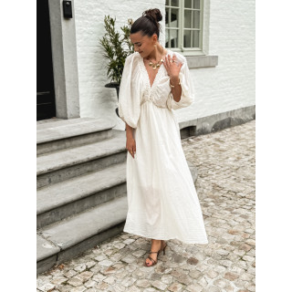 Robe longue Maggie - Ecru