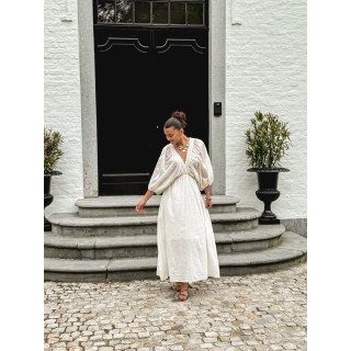 Robe longue Maggie - Ecru