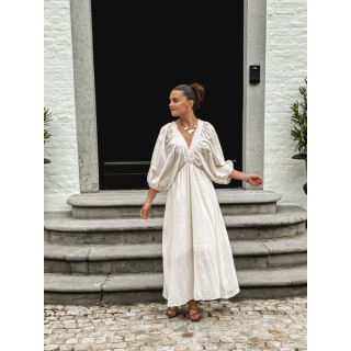 Robe longue Maggie - Ecru