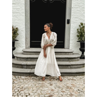 Robe longue Maggie - Ecru