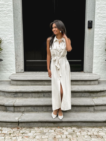 Robe longue Hilaria - Beige
