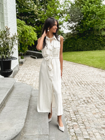 Robe longue Hilaria - Beige