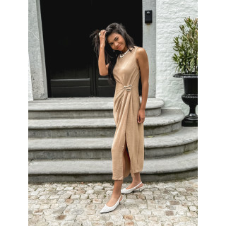Robe longue Céléna - Taupe