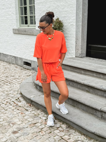 Ensemble Eloane - Orange fluo