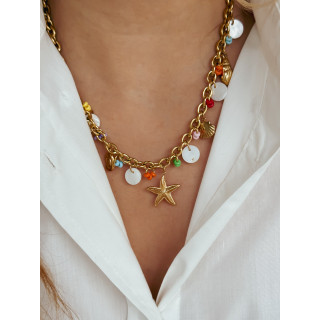 Collier Sea - Doré/Multicolore