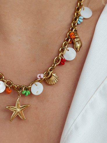 Collier Sea - Doré/Multicolore