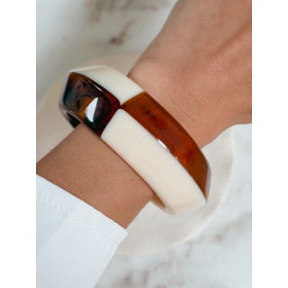 Bracelet Katerine - Crème/Ambre
