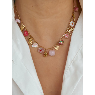 Collier Soa - Doré/Rose