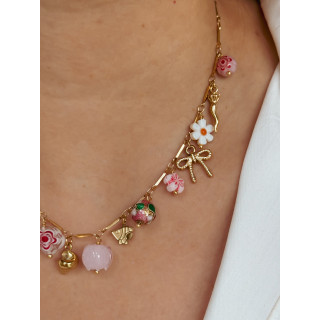 Collier Soa - Doré/Rose