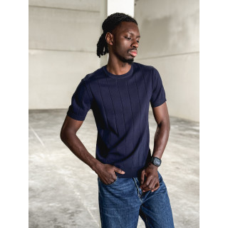 Pull manches courtes Eliot - Bleu marine