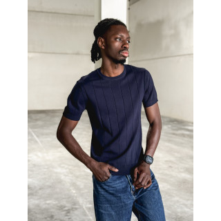Pull manches courtes Eliot - Bleu marine