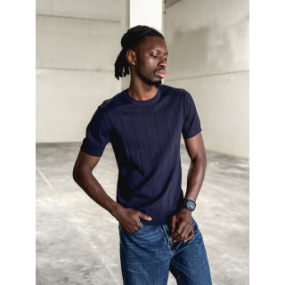 Pull manches courtes Eliot - Bleu marine