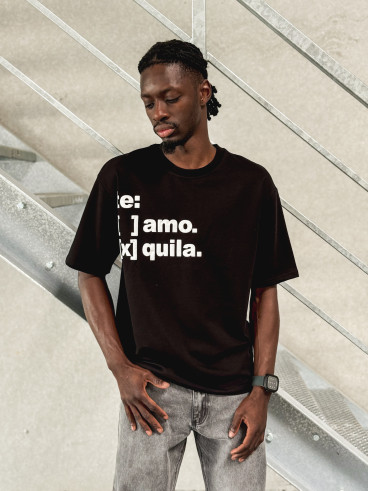 T-shirt " Te Amo Tequila " - Noir