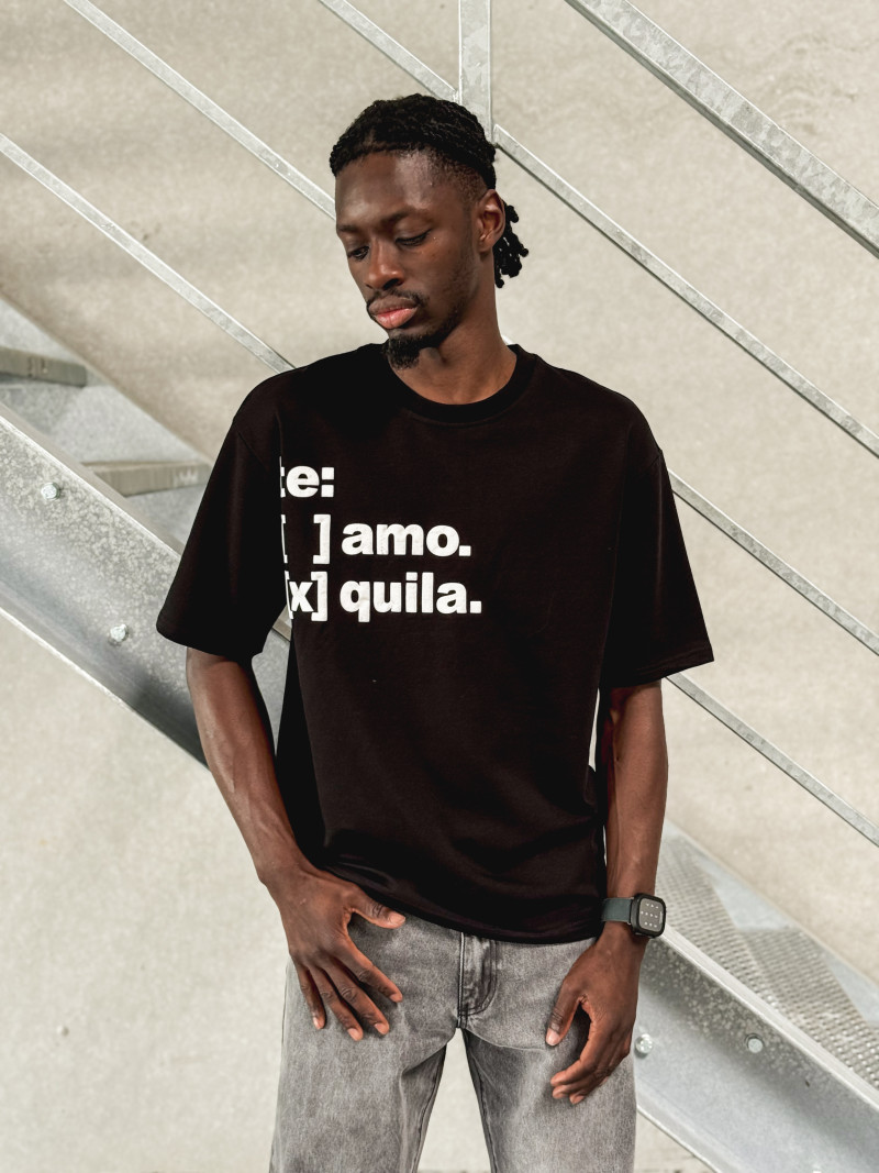 T-shirt " Te Amo Tequila " - Noir