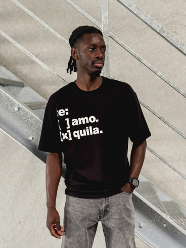 T-shirt " Te Amo Tequila " - Noir