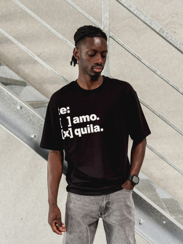 T-shirt " Te Amo Tequila " - Noir