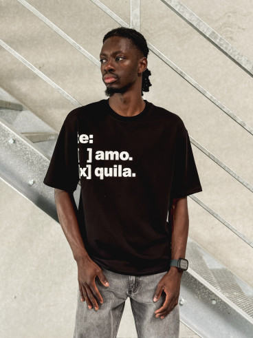 T-shirt " Te Amo Tequila " - Noir