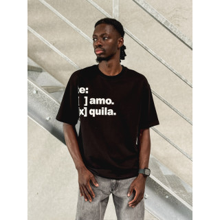 T-shirt " Te Amo Tequila " - Noir