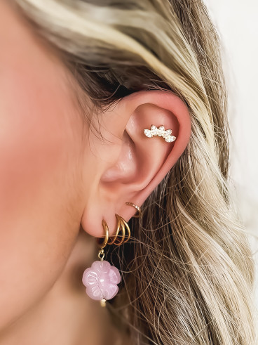 Boucles d'oreilles Tilda - Rose