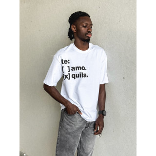 T-shirt " Te Amo Tequila " - Blanc