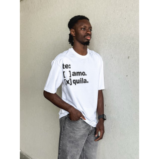 T-shirt " Te Amo Tequila " - Blanc