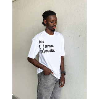 T-shirt " Te Amo Tequila " - Blanc