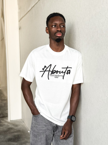 T-shirt About - Blanc