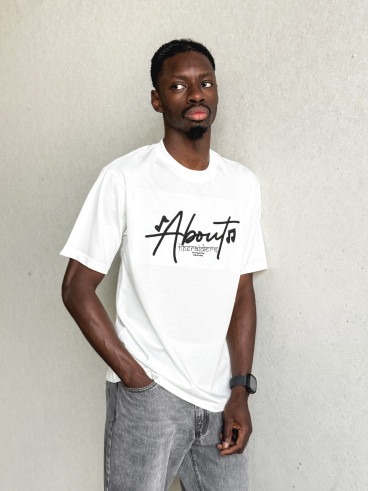 T-shirt About - Blanc
