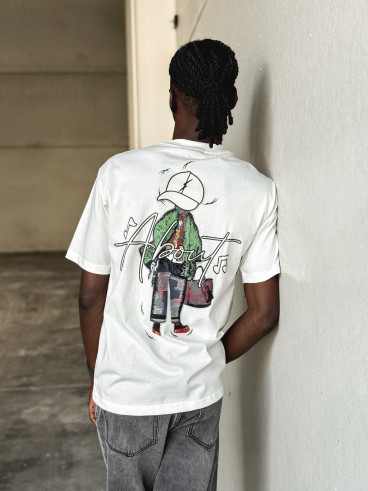 T-shirt About - Blanc