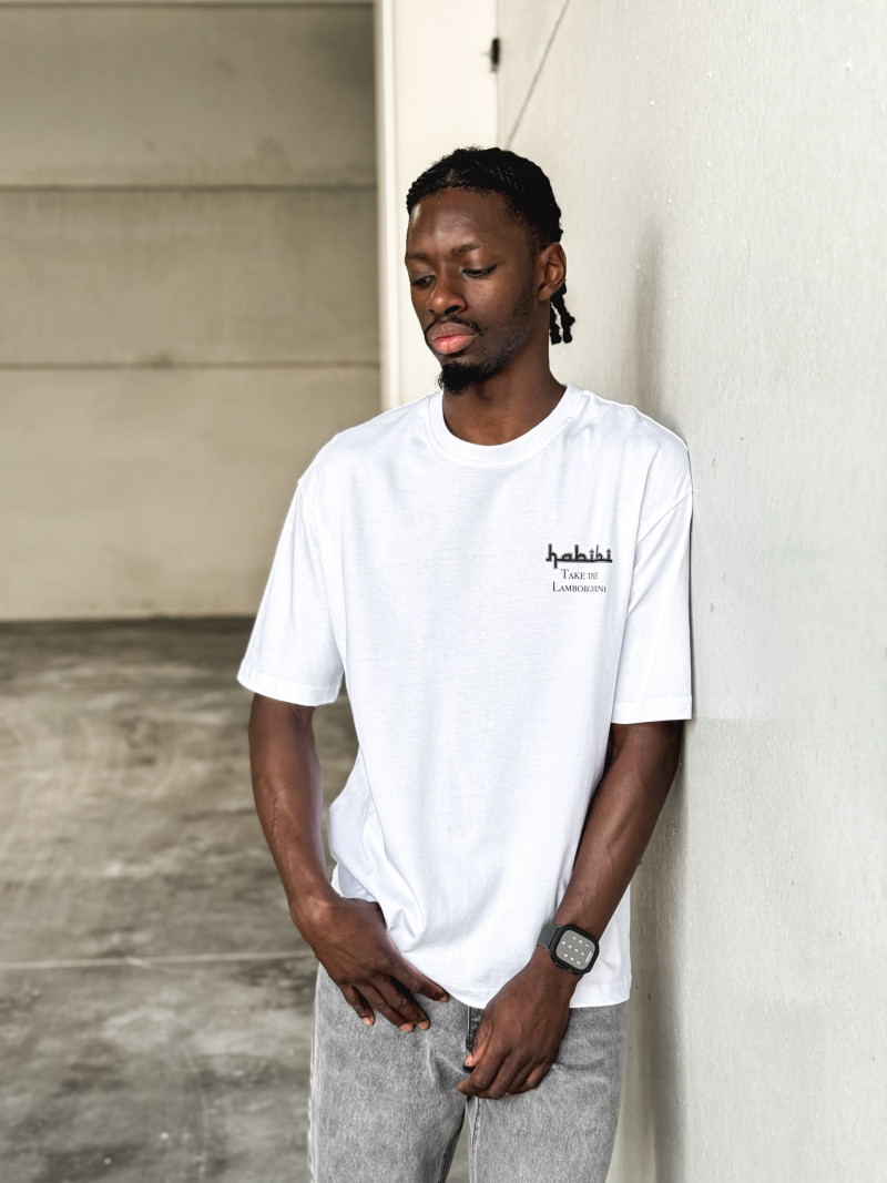 T-shirt "Take the Lamborghini " - Blanc