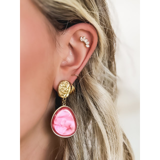 Boucles d'oreilles Hawa - Rose