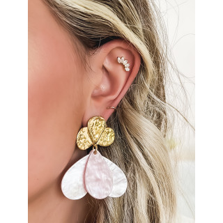 Boucles d'oreilles Mabel - Rose