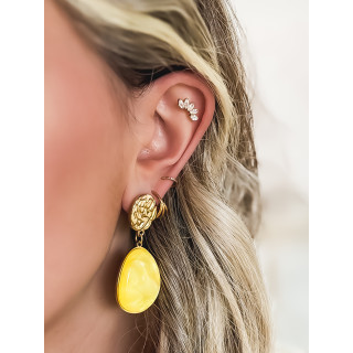 Boucles d'oreilles Hawa - Jaune