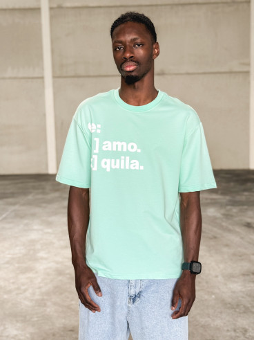 T-shirt " Te Amo Tequila " - Vert menthe