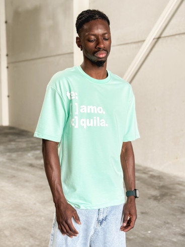 T-shirt " Te Amo Tequila " - Vert menthe