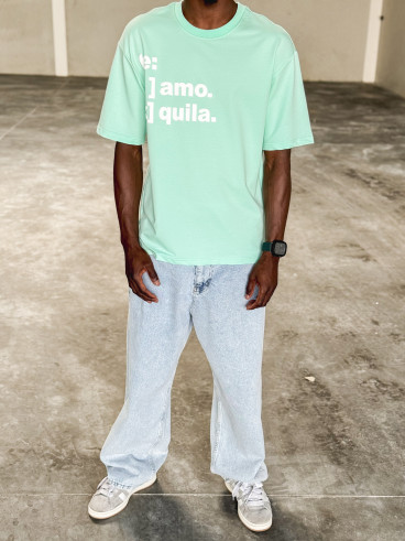 T-shirt " Te Amo Tequila " - Vert menthe
