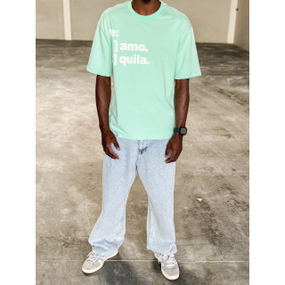 T-shirt " Te Amo Tequila " - Vert menthe