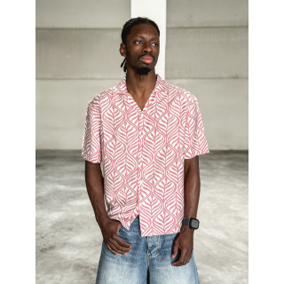 Chemise à motifs Colin - Rose/Ecru