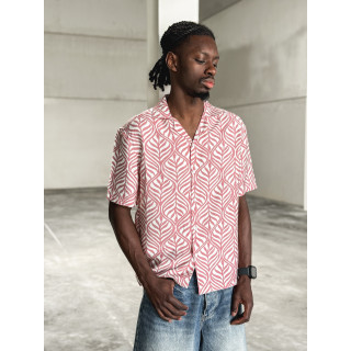 Chemise à motifs Colin - Rose/Ecru