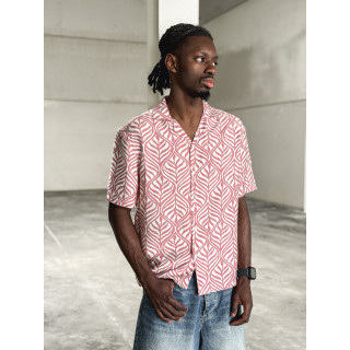 Chemise à motifs Colin - Rose/Ecru