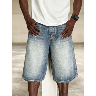Short en jeans Jordano - Bleu