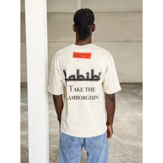 T-shirt "Take the Lamborghini " - Beige