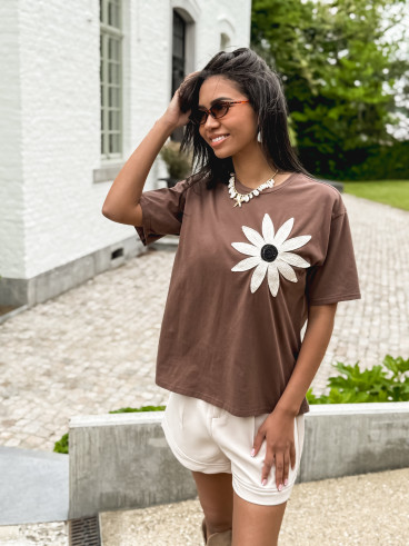T-shirt Himari - Chocolat