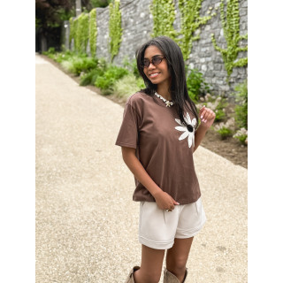 T-shirt Himari - Chocolat