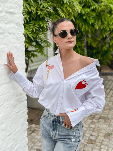 Chemise Funny - Blanc