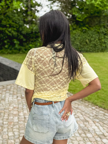 T-shirt Lynn - Jaune