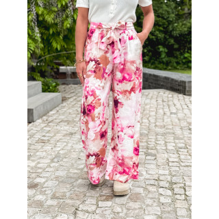Pantalon à motifs Esperanza - Rose